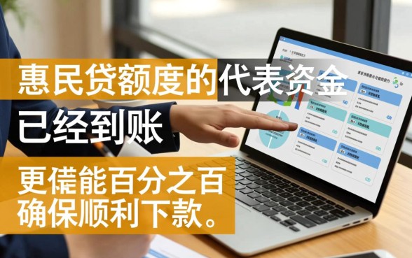 惠民贷有额度就能确保顺利下款吗