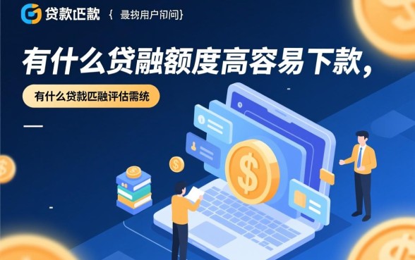 有什么贷款额度高容易下款的平台