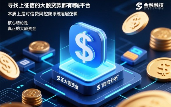 不上征信的大额贷款都有哪些平台