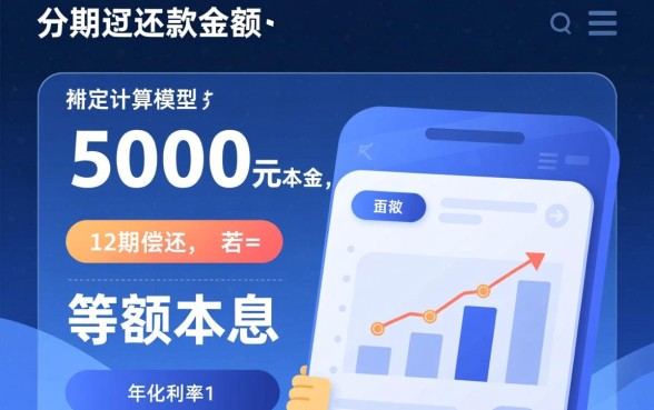 5000元分期12月每月还多少