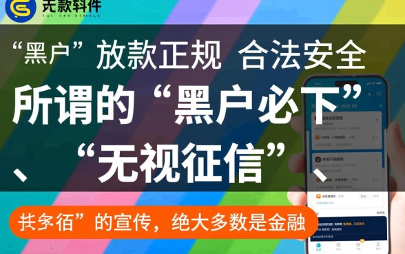 哪个借款软件黑户可以借的到钱呢