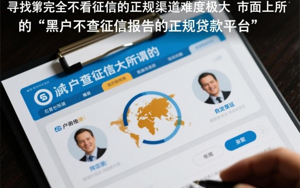 黑户不查征信报告的正规贷款平台