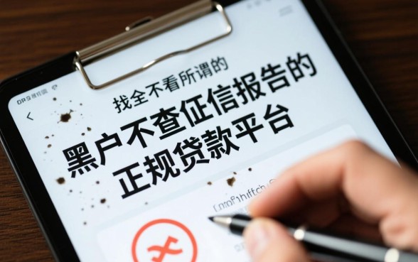 黑户不查征信报告的正规贷款平台