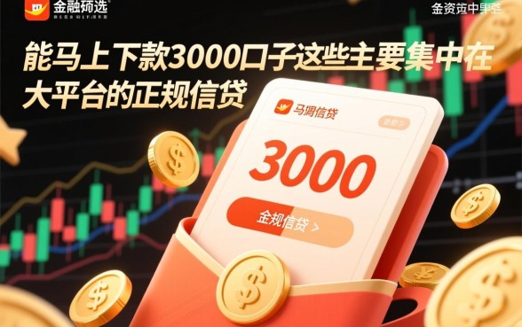能马上下款3000的口子有这些