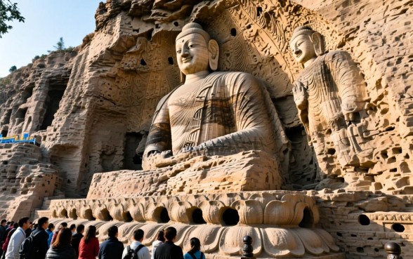 山上的佛像为什么下面有洞口子呢