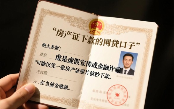 房产证下款的网贷口子是真的吗
