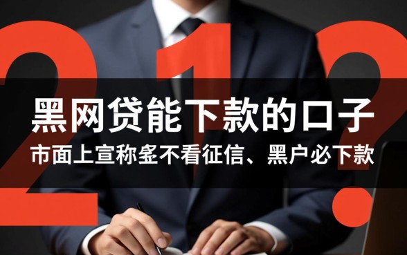 黑网贷能下款的口子是哪几个平台