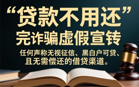 黑口子说贷款不用还是真的吗