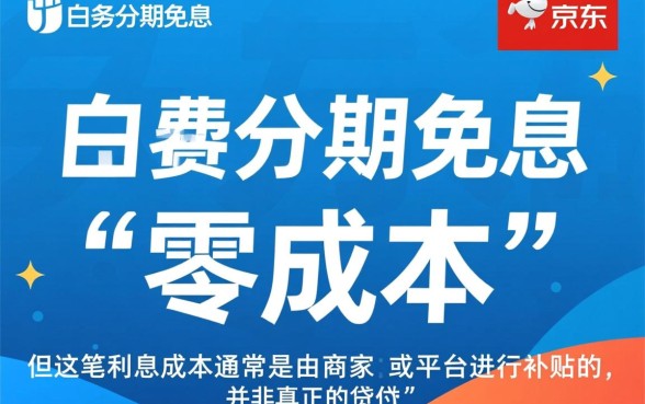 京东白条分期免息真的没有利息吗