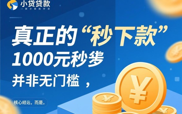 小额贷款1000元秒下款有哪些