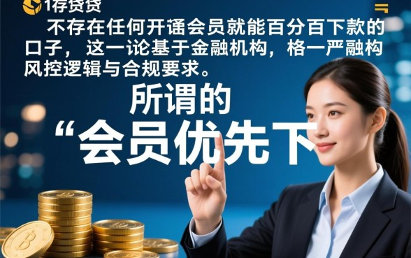 有没有开会员就百分百下款的口子