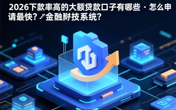 2026下款率高的大额贷款口子有哪些