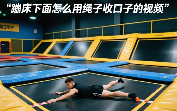 蹦床收口绳子怎么系视频教程