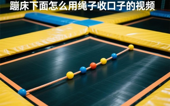蹦床收口绳子怎么系视频教程