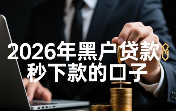 2026年黑户贷款秒下款的口子