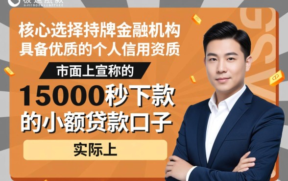 15000秒下款的小额贷款口子怎么申请