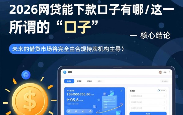 2026网贷能下款的口子有哪些