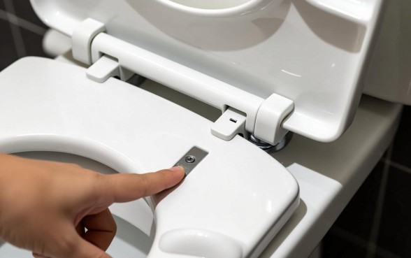 马桶盖上的小口子怎么拆除下来啊