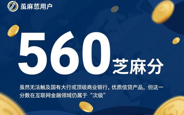 560芝麻分能下的口子2026