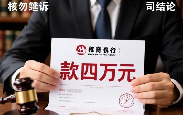 招行信用卡欠四万起诉了怎么办