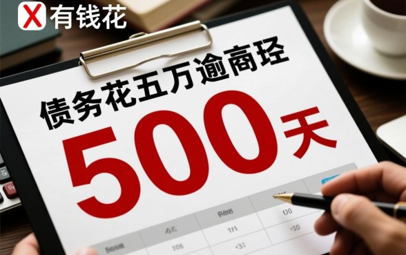 有钱花五万逾期500天会怎样