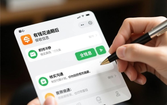 有钱花逾期了发来的信息怎么办