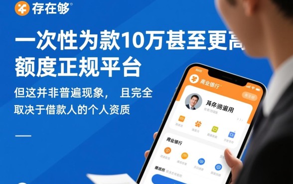 哪个平台能一次性贷款万