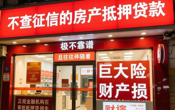 不查征信的房产抵押贷款靠谱吗