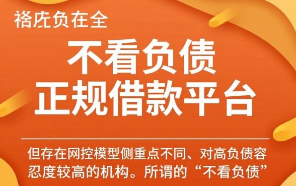 网贷有什么不看负债的借款平台