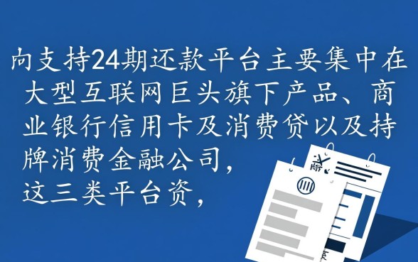 哪个借款平台可以分24期还款