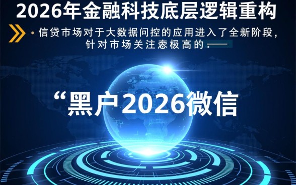 黑户2026微信无视负债口子