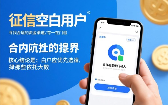 白户可以申请什么小额贷款平台