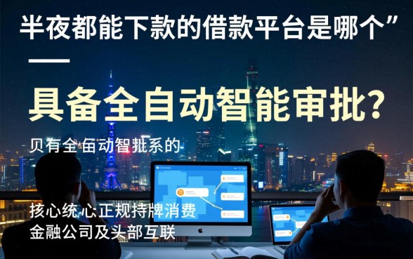 半夜都能下款的借款平台是哪个