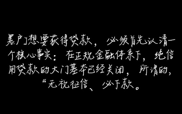 信用黑户有什么好下的网贷平台