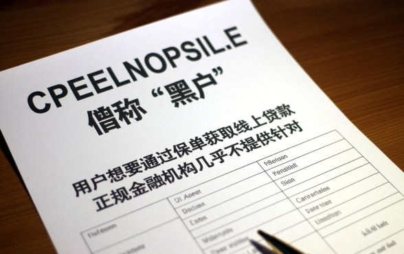 黑户针对保单的线上贷款有哪些