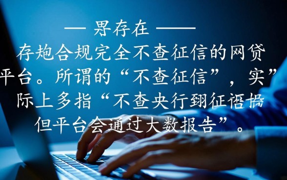 有没有网贷平台不查征信的平台