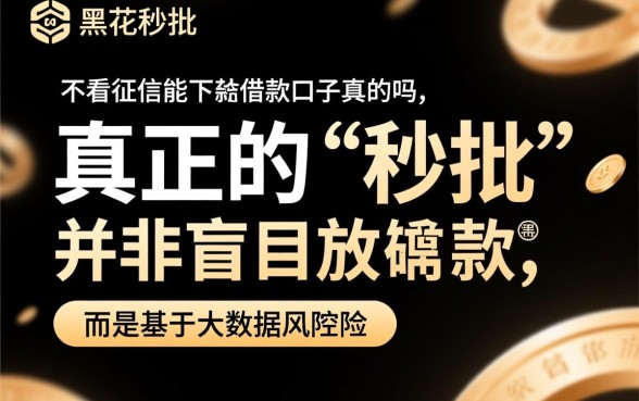 2026黑花了秒批的借款口子是真的吗