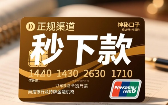 有没有用信用卡秒下的贷款口子