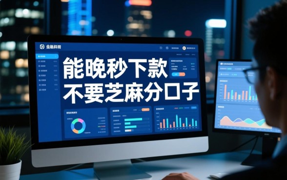 晚上能秒下款不要芝麻分的口子有哪些
