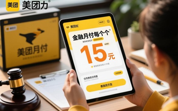 美团月付每个月收15元违法吗
