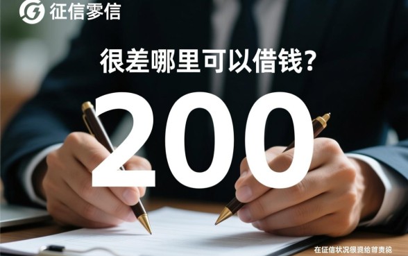征信很差哪里可以借钱 20w 征信很差哪里可以借钱 20w
