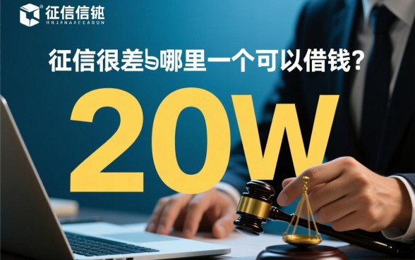 征信很差哪里可以借钱 20w 征信很差哪里可以借钱 20w