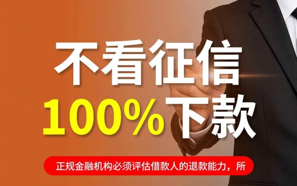 不看征信的贷款平台一定能下款