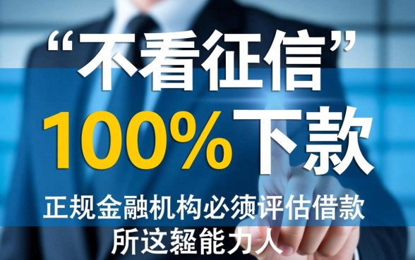 不看征信的贷款平台一定能下款