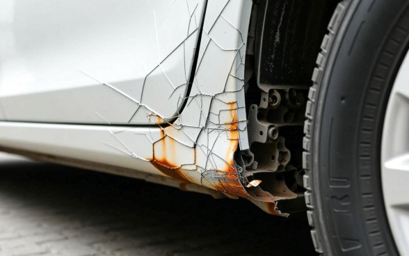 车子的下边梁刮了口子问题大吗