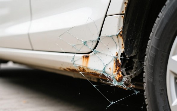 车子的下边梁刮了口子问题大吗