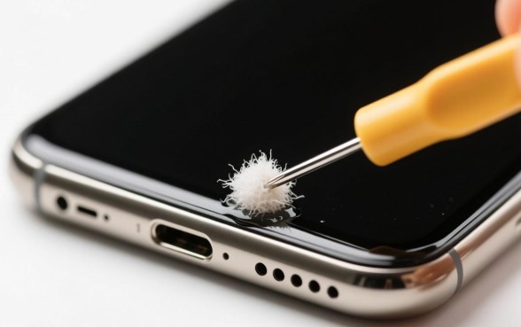 如何清理手机下方的几个小口子