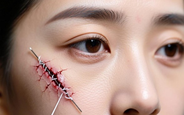 眉骨下方3公分口子怎么办