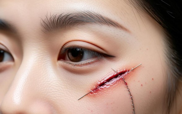 眉骨下方3公分口子怎么办