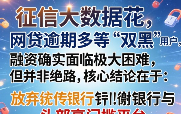分享最新双黑都能下的网贷口子
